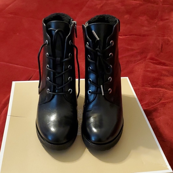 michael kors kim lace up bootie